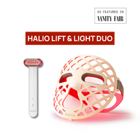 HALIO Lift & Light Duo product on a white background with 'Vanity Fair' mention.