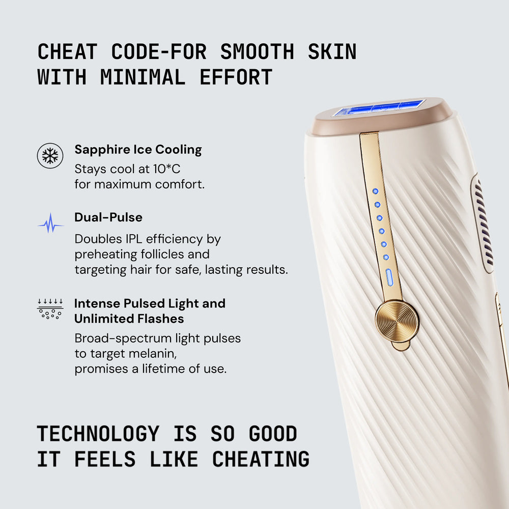 Halio InfinityGlow Advanced IPL Sapphire Cooling Hair Removal Device photograph 2