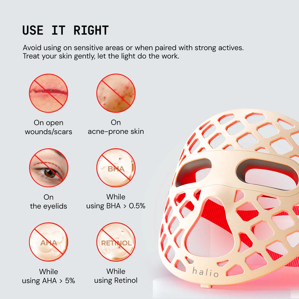 Product packaging with usage instructions and safety information on a light gray background
